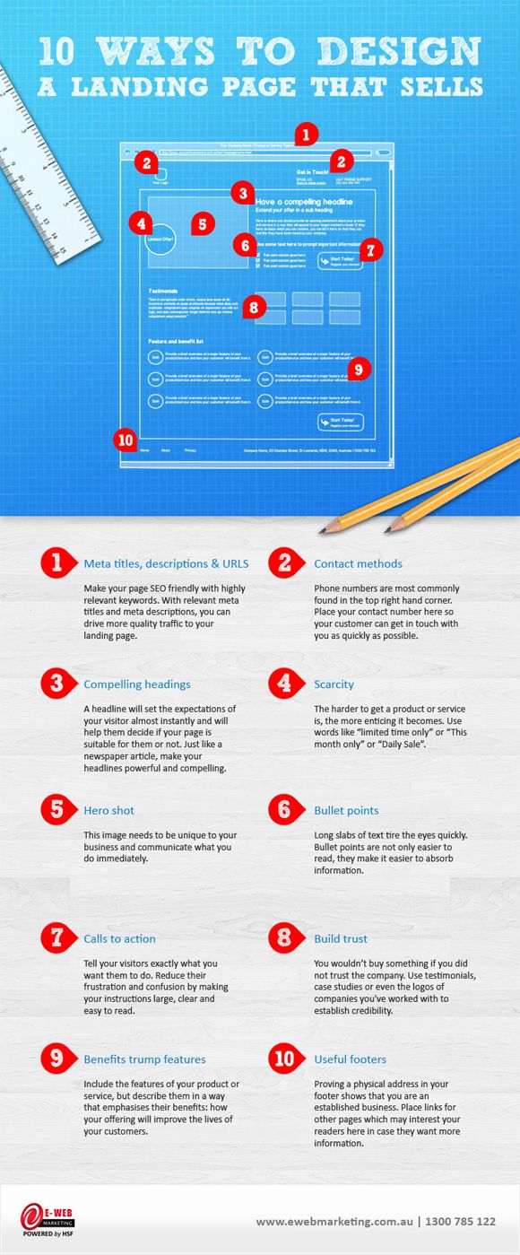 Infographic: 10 Ways to Design Landing Pages that Convert - An Infographic from Convert.com