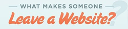 Infographic: What Makes Someone Leave a Website