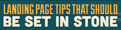 Infographic: Landing Page Tips that Should be Set in Stone